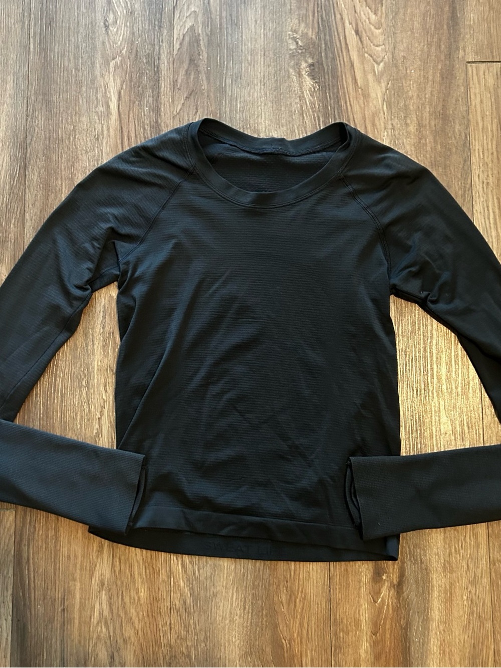 Lululemon Swiftly Tech Long Sleeve 2.0 Size 4 Black Waist Length
